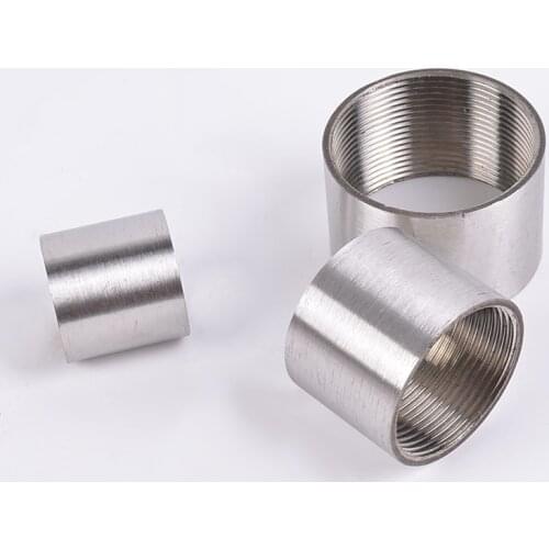 304 Stainless Steel Water Pipe Fitting 1" 1-1/4" 1-1/2""Straight Female Threaded Pipe Fitting