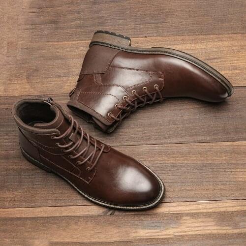 Hecrafted Men's Motorcycle Boots