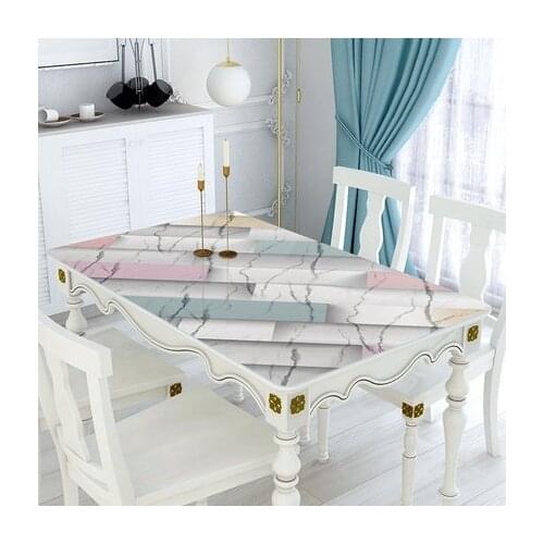 Creative No Smelling Pvc Table Cloths 2020 Upgraded Soft Glass Crystal Board Placemats Pads Home Textiles Soft Cloths Almofadas