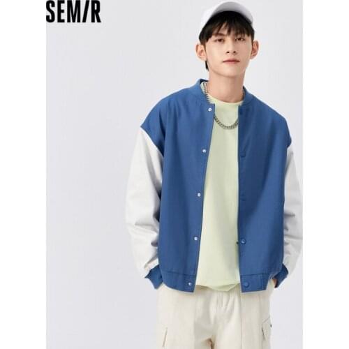 SEMIR Jacket Men Baseball Uniform 2021 New Spring Man Trendy Brand Jacket Harajuku Style Loose Trend Clothes Autumn
