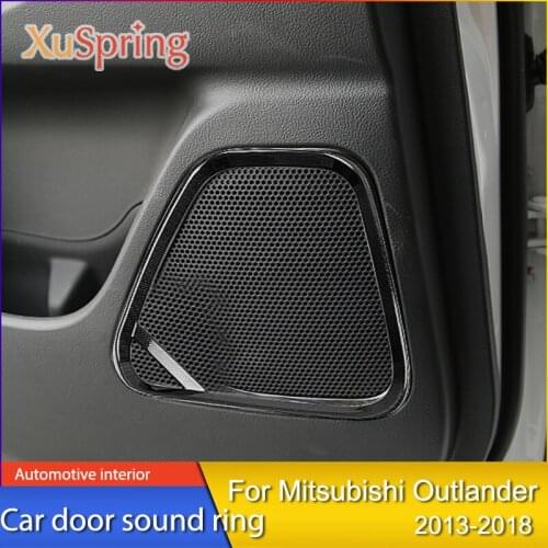 Modified accessories Outlander decoration special audio speaker ring decorative frame For Mitsubishi Outlander 2013-2018
