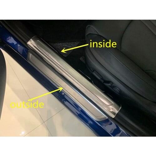 Door sill Scuff Plate Strip Accessories Car Pedal Protector Trim Cover Sticker Styling for Kia Optima 2020