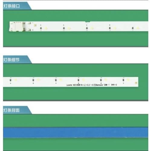 New 2 PCS LED backlight strip for Samsung UN49K5300AG Louvre 49 160616 R L Diamond BN96-39730A 39731A BN95-03721A CY-FK049BNEV3H