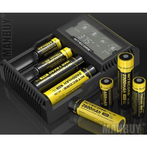 2020 NEW NITECORE D4 LCD Intelligent Circuitry Global Insurance Li-onIMR AAA CR123 18650 14500 16340 26650 17500 Battery Charger
