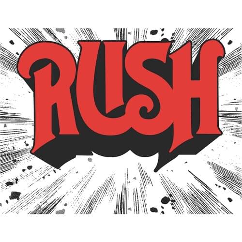 Desperate Enterprises Rush 1974 Cover Tin Sign, 8" W x 12.5" H