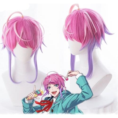 Division Rap Battle Hypnosis MIC Amemura Ramuda Short Wig Cosplay Costume Men Women Heat Resistant Synthetic Hair Wigs + Wig Cap