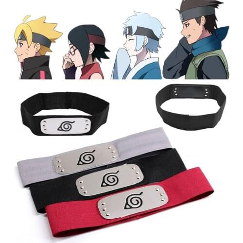 Cheap Headwear Anime Uzumaki Boruto Mitsuki Headband Uchiha Sarada Cosplay Accessory Halloween Gifts