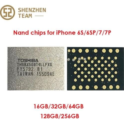 SZteam 16GB 32GB 64GB128GB 256GB HDD Nand memory chips for iPhone 6S 6SP 7 7P