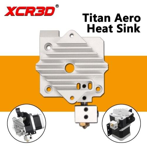 XCR3D Printer Parts Titan Aero HeatSink aluminum Cooling block V6 titan Extruder Short Range Hotend 1.75mm Radiator 1pc