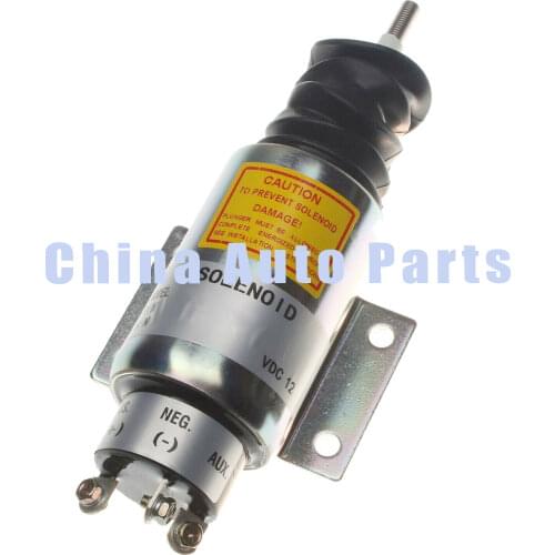 12V Shut Off Stop Solenoid Valve 2370-12E2U1B2A SA-3193-12 2003 For Governor Control Diesel Engine/Woodward 3 Terminals 1pc