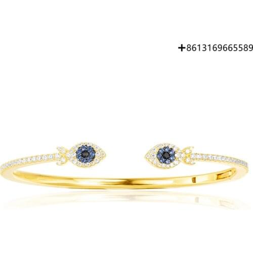 Original Reproduction 1:1 100% Pure Silver 925 Lucky Small Fish Open Bracelet Female Gold New Summer Fashion Personality Jewelry