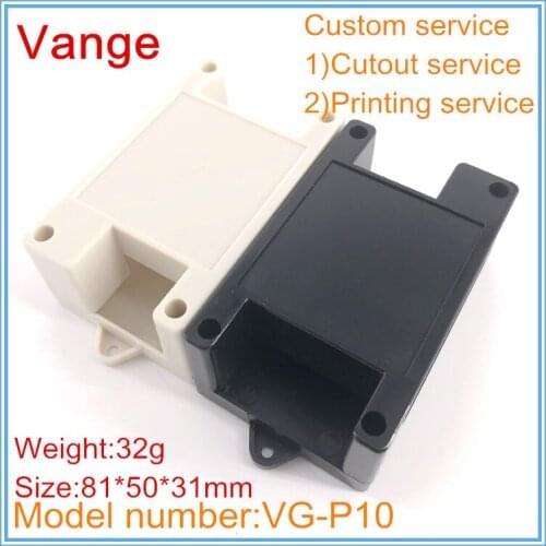 5pcs/lot electronic project box wall-mounted ABS material plastic case enclosure box 81*50*31mm for electrical PCB module