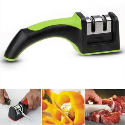 Two-Stage Design Diamond Ceramic Knife Sharpener Sharpening Stone Home Whetstone Kitchen Knive Sharp Tools 3 Colors Optional