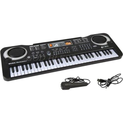 61 Keys Electronic Organ Digital Piano Keyboard with Microphone Kids Children Music Toy Drop Shipping