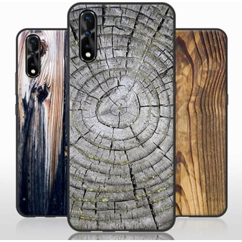 For vivo V17 Neo case V 17 Neo back Cover 6.38" Protect Cases Wood Stone style For vivo V17neo vivoV17 Neo phone casing shell