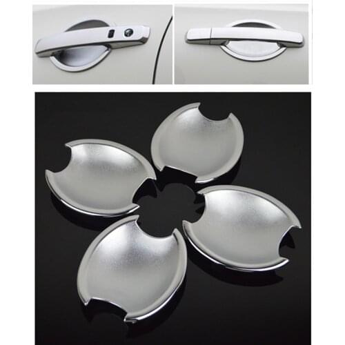 FUNDUOO New ABS Chrome Door Handle Cup Bowl For Nissan Qashqai 2007 2008 2009 2010 2011 Free Drop Shipping