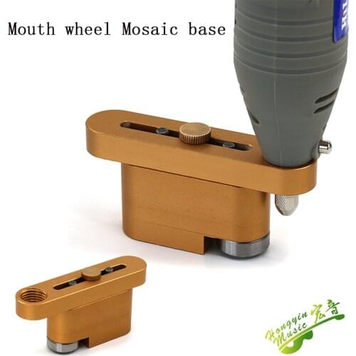Guitar mouth wheel Mosaic base open hole electric grinder auxiliary frame mold woodworking tools for guitar DIY