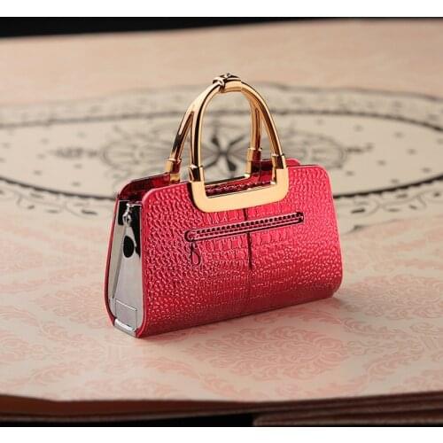 Metal Torch Creative Women bag Lighter Free Fire Butane Gas Lighter Inflated Jet Hardware Accessories Cigarette Gift Mens Toys