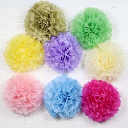 35cm Large Size Wholesale Tissue Paper Pompom Garland Rustic Weeding Decoration Weddings Decor Party Decor Bridal Shower Baby