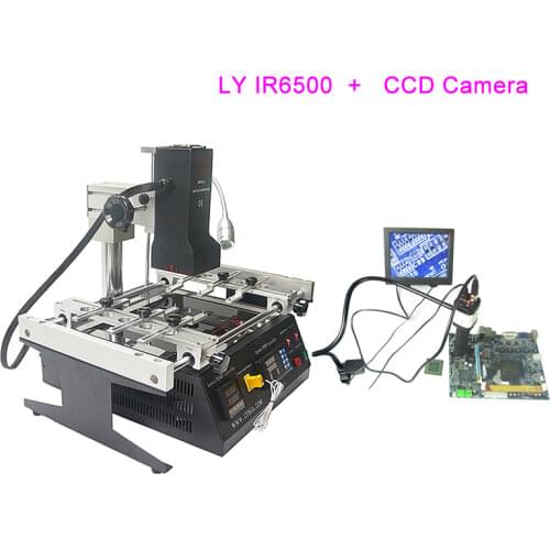 Infrared BGA Rework Station IR6500 SMD Welding Machine with 7-150X CCD Camera System 8'' Monitor