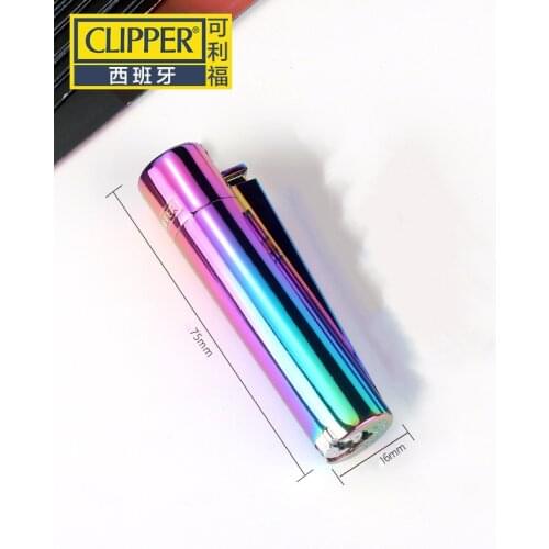 Clipper Spanish Metal Flameless Butane Gas Jet Torch Lighter Portable Flint Air Lighter Grinding Wheel