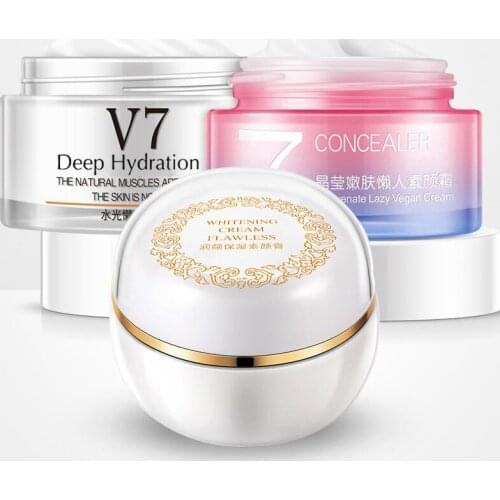 Lazy MakeUp & Moisturizing 2 in 1 Cream Face Care Moisturizer Nourishing Tight Facial Make Up Cream Skin Care