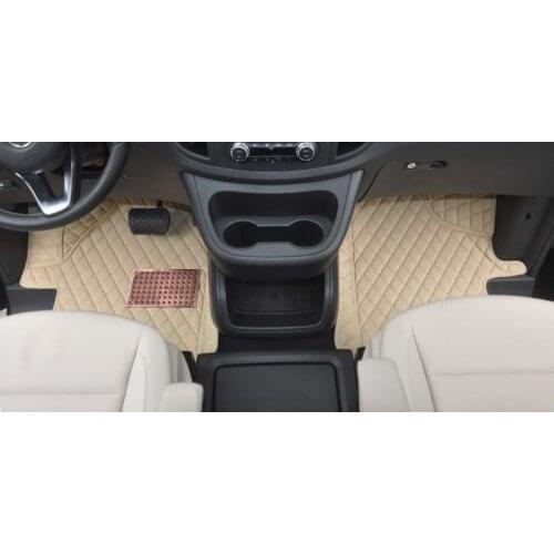 Custom full set car floor mats + one trunk mat for Right Hand Drive Mercedes Benz Vian 7 8 seats 2010-2005 wdurable rugs carpets