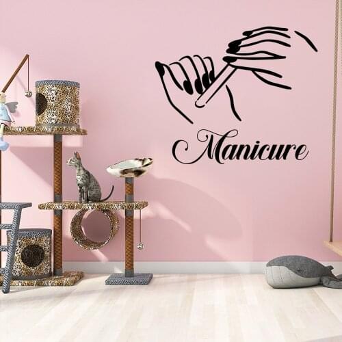 New Design nail salon Home Decor Vinyl Wall Stickers For Kids Room Living Room Home Decor Wall Art Decal
