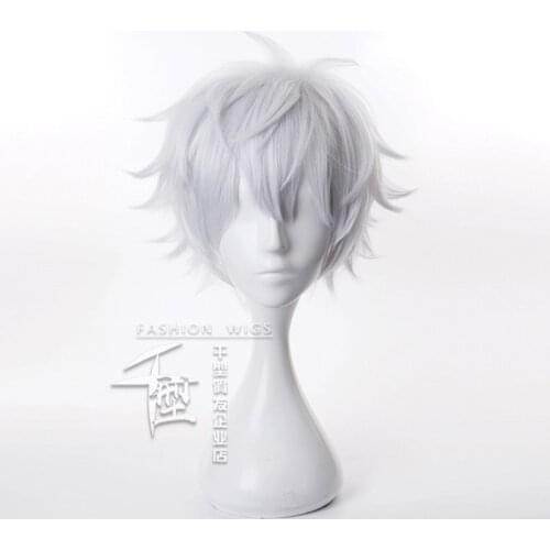 Anime Gojo Satoru Cosplay Wig Jujutsu Kaisen Costume Party Men Hair Synthetic