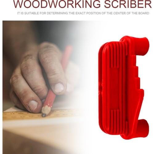 Center Finder Line Scriber Marking Gauge Wooden Locator Scribe Carpenter Tool Angle Line Caliber Ruler Wood Measuring Tool