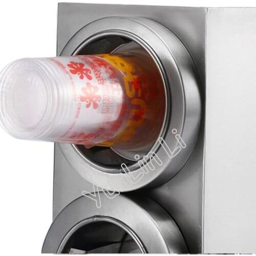 Paper Cup Dispenser Stainless Steel Plastic Cup holder with 2/3/4 holes Coffee/ Cola Cup holder
