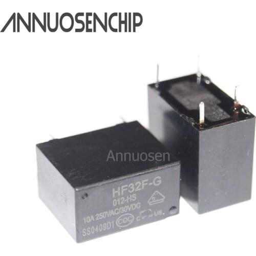 Relay 10PCS HF32F HF32F-G-012-HS JZC-32F-G-012-HS JZC-32F-G/012-HS 10A 4PINS DC12V NEW ORIGINAL