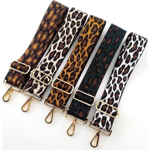 Leopard Bag Strap Women Handbag Belt Wide Shoulder Bag Strap Replacement Strap Accessory Bag Part Adjustable Belt For Bag 130cm