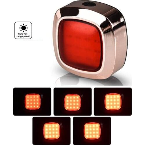 USB Rechargeable LED Smart Bike Tail Light Ultra Bright Brake Sensing Rear Bike Sense USB Tail Rear Lamp