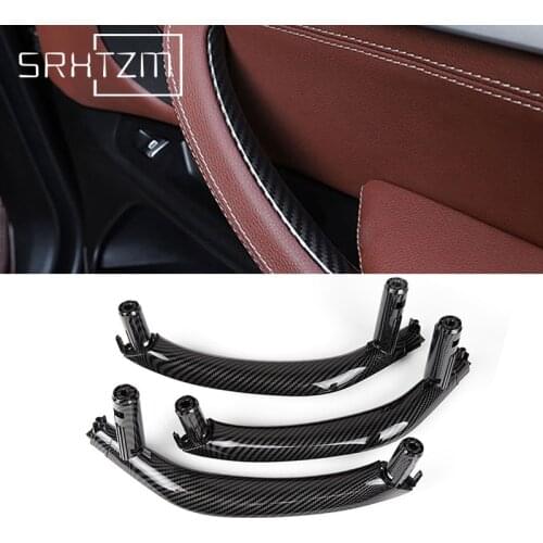 LHD For BMW X5 X6 F15 F16 2014 2015 2016 2017 2018 Car ABS Inner Interior Door Pull Handle Trim Cover