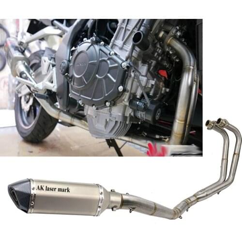 CBR250 Exhaust Motorcycle Exhaust muffler DB killer Escape Moto Front link Pipe Slip on Full System For Honda CBR250R 2018 2019