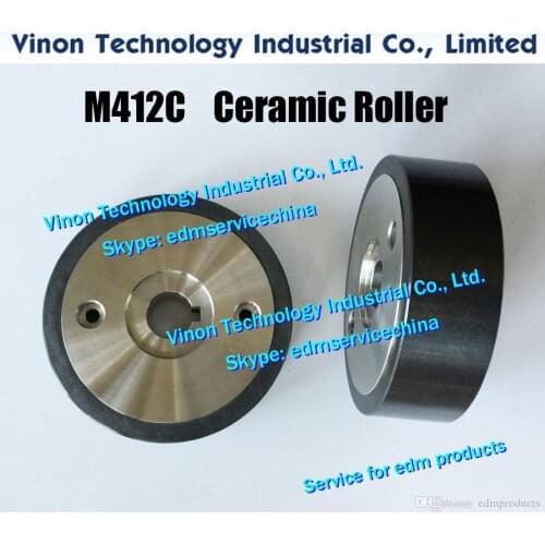 X055C662G51 M412C MV Pinch Roller Ø80x25t (Black Ceramic type) X055-C662-G51,DBC53A,DBC5300 Feed section for Mitsubishi BA,MV