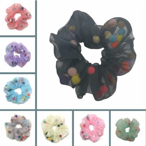 Hot Sales Women Hairband Print dot cloth Elastic Hair Band Rubber Bands Headband Scrunchie For Women hair accessories,ACC143