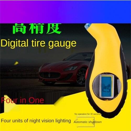 1Pcs Car Tire Pressure Gauge Meter Electronic Digital LCD Tire Manometer Barometer Tester Tool Motorcycle Security Alarm monitor