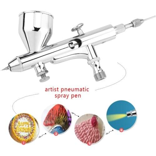 JP-180 0.2MM Spray Hole Dual-Action Gravity Feed Airbrush Power Tool Set For DIY Hand Painting/Cake Decorating/Leather Repair