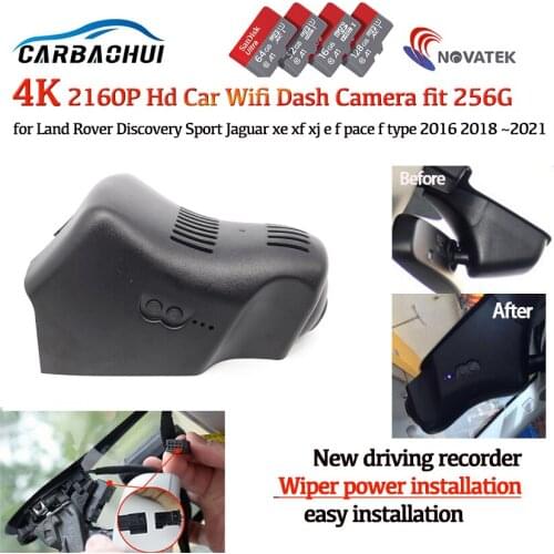 HD 4K 2160p Plug and play Car Video Recorder Dash Cam for Land Rover Discovery Sport Jaguar xe xf xj e f pace f type 2016~2021