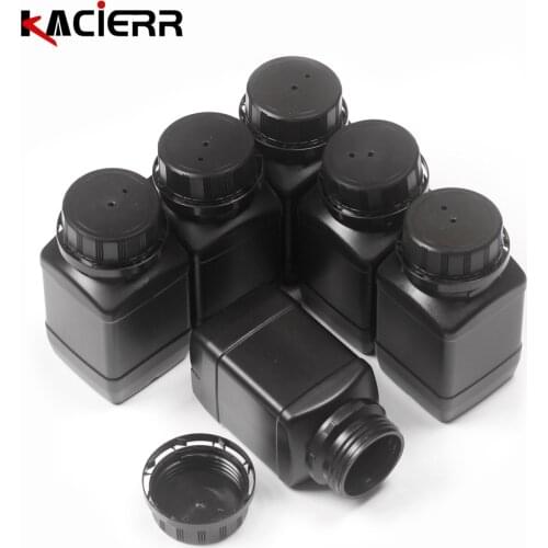 A3 A4 UV printer spare parts UV ink bottle 250ML empty bottle textile ink solvent ink bottle classic series black 1/5/6 pcs