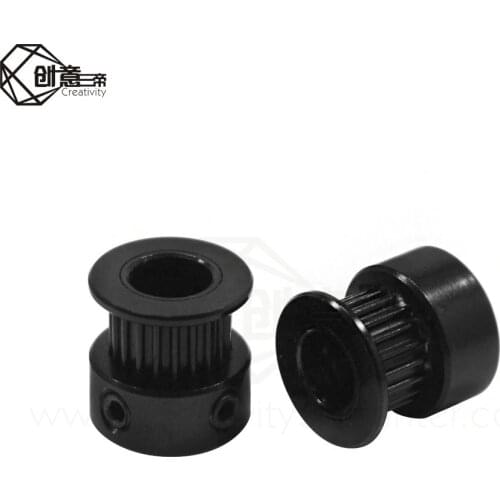 3D Printer Part Bore 8mm/5mm Width 6mm Black Synchronous Wheel GT2-20 Teeth synchronous wheel nbelt pulley 2GT round pulley gear