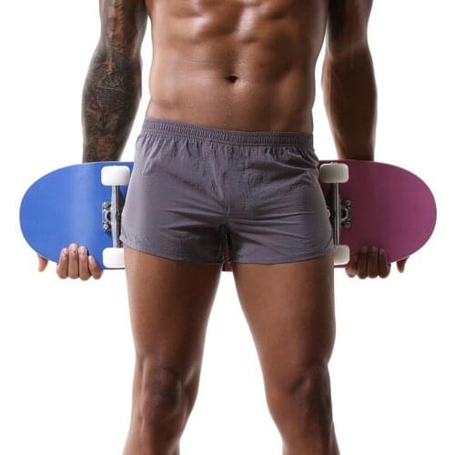 Men Shorts Bodybuilding Casual Boxer Short Woven Gym Trunks Bikini Boardshorts Homme Male Bermuda Masculina De Marca Plus Size