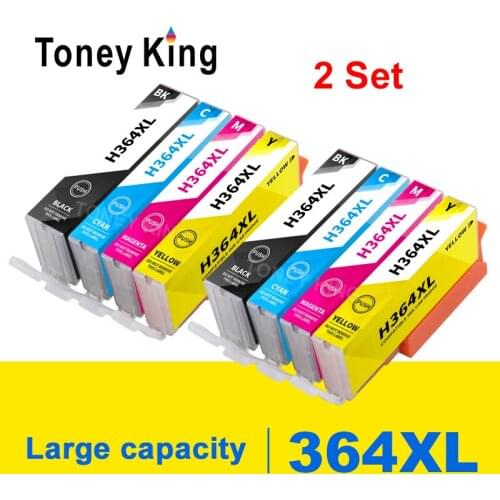 2 Set Compatible ink Cartridge for HP364 364 XL for HP 3070A 3520 3522 4620 4622 5511 5512 5514 5515 5520 5522 5524 6515 Printer