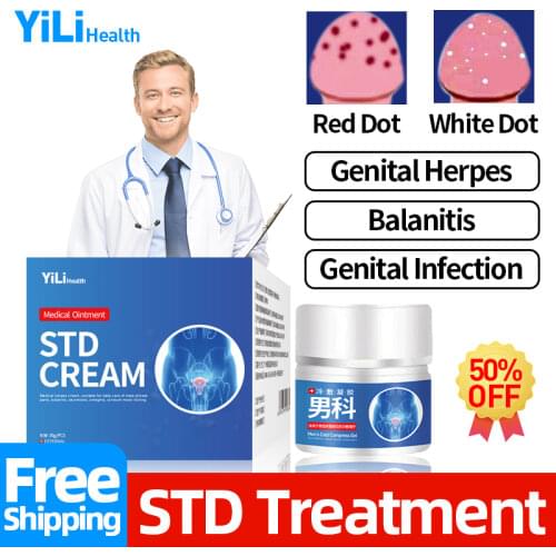 STD Cures Cream Medical Treatment Pearly Penile Papules Removal Medicine Ointment Genital Diseases Balanitis Genital Herpes