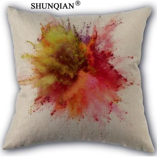 Custom paint explosion Pillowcase office Wedding bedding couch Vintage pillow case/ cover home decorative