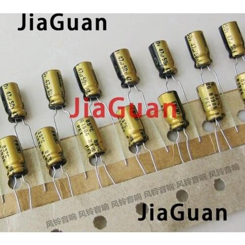 50pcs NEW NICHICON FW 47UF 50V 6.3X11MM 50V 47UF audio Electrolytic Capacitor 50V47uF filter amplifier 47uF/50V