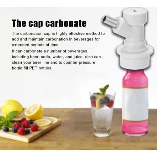 Beer Brewing Carbonation Cap with 5/16" Barb Ball Lock Disconnect Set Two Colors Optional