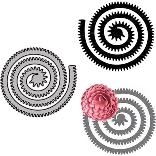 Cutting Dies Small Waves Gear Circle To Decoration For DIY Scrapbooking Embossing Album Paper Cards Dies 2021 New